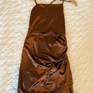 Forever 21 Shimmering Brown Mini Dress